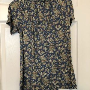 Chaps Tops - Chaps NWT Blue Calico Blouse Chaps Tops - Chaps NWT Blue Calico Blouse